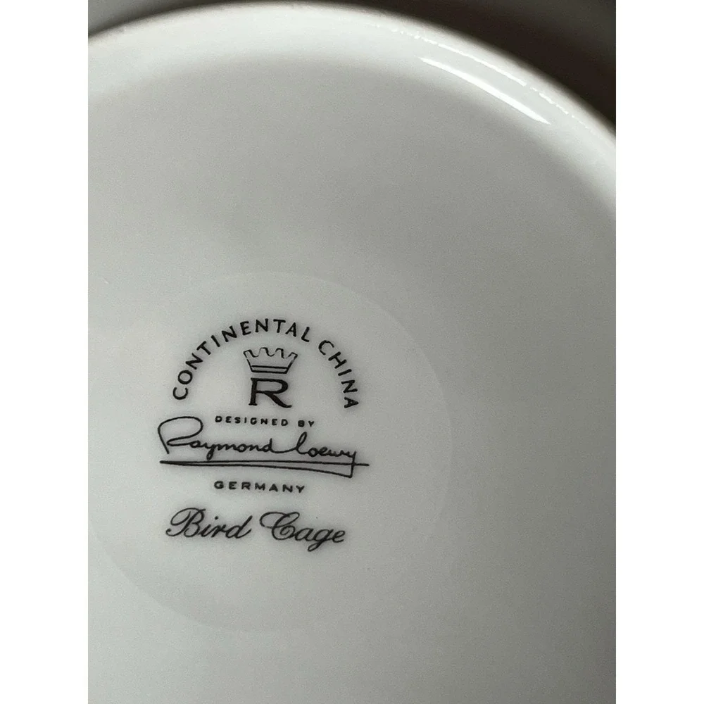 Vtg‎ MCM Rosenthal Continental China Raymond Loewy BIRD CAGE Desert Plate 6 Inch
